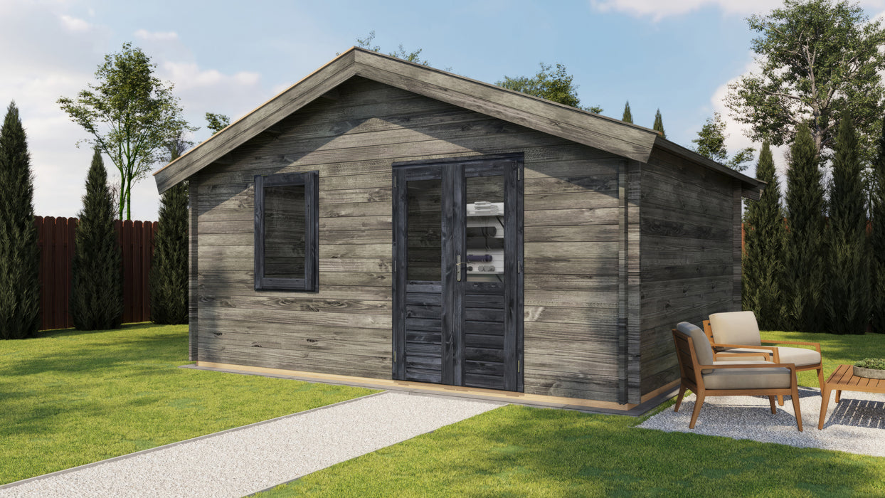 Lugarde Select - Tamar Apex Roof Log Cabin 500x400cm