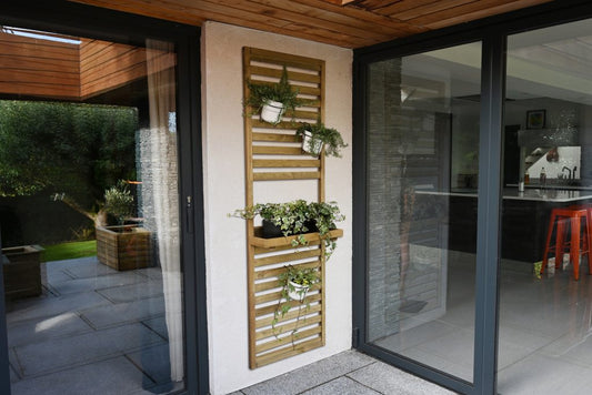 Slatted Wall Planter 1 Shelf