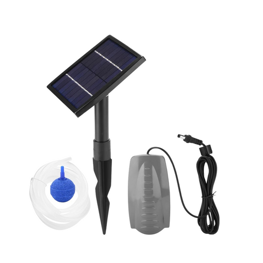 Solar Powered Pond Air Pump & Oxygenator for Garden Ponds, Fish Tanks & Outdoor Water Features