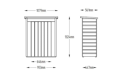 Shiplap Pent Garden Store – Pressure Treated