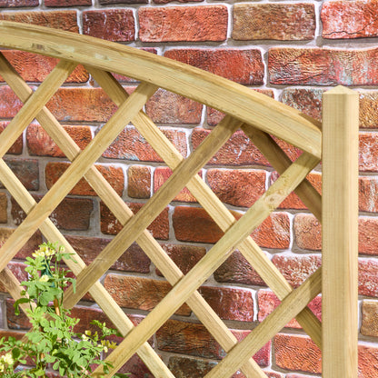 Rowlinson Trough Planter With Lattice - 1.8m