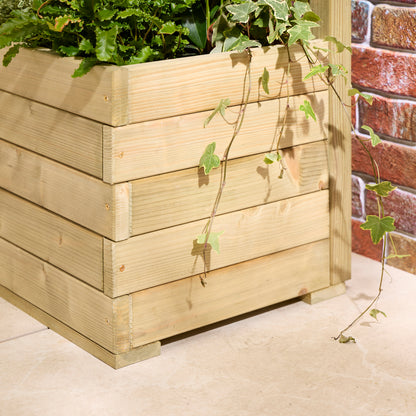 Rowlinson Trough Planter With Lattice - 1.8m