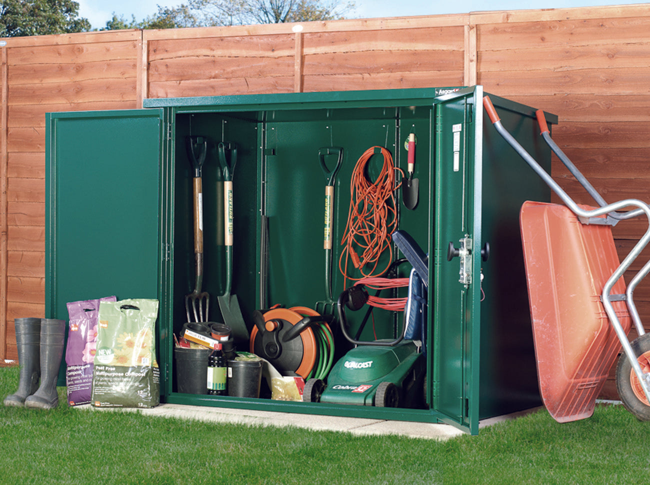 ASGARD Secure Store Metal Garden Shed 5'x3'