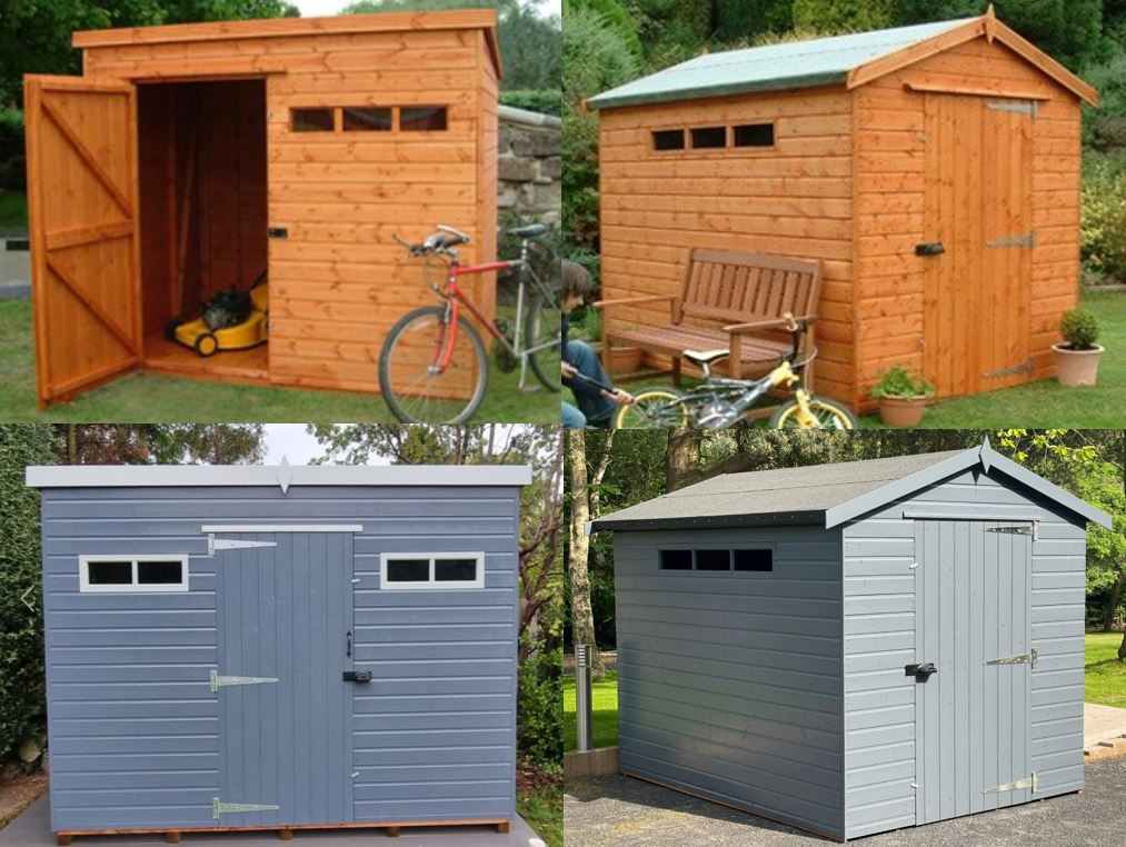 Security Shed 6'x5' with Pent or Apex Roof