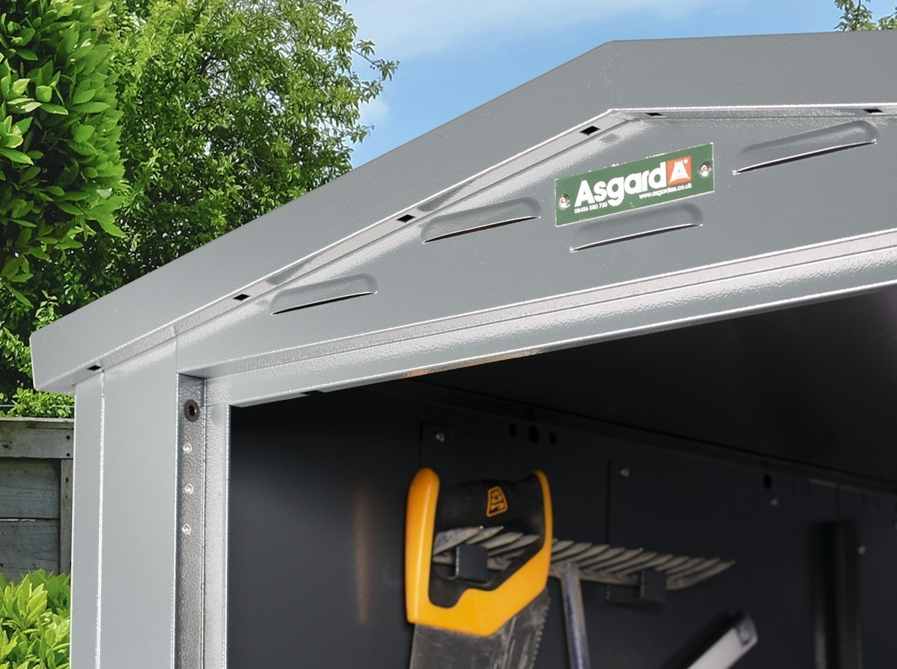 ASGARD The Sentry Bike Shed (with Bike Rack) 3'x7'