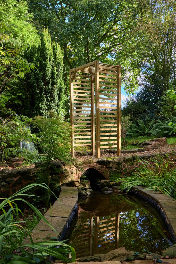 Forest Slatted Garden Arch | Modern Wooden Arch - Taylors Garden Buildings