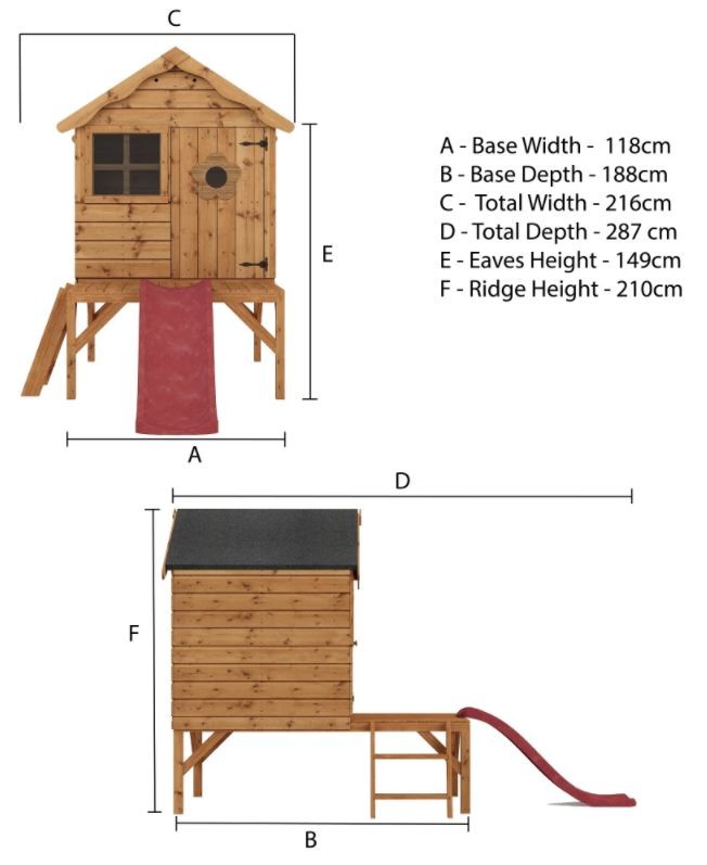 Snug Tower Playhouse & Slide