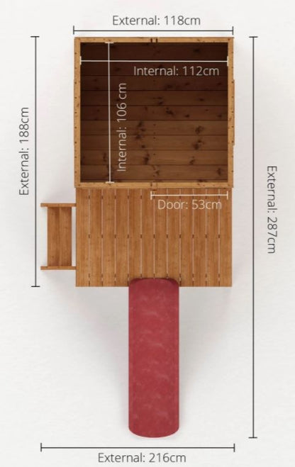 Snug Tower Playhouse & Slide