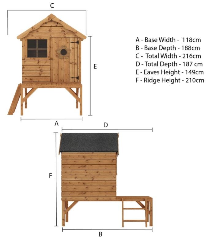 Snug Playhouse with Tower
