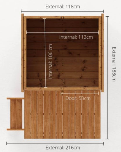Snug Playhouse with Tower