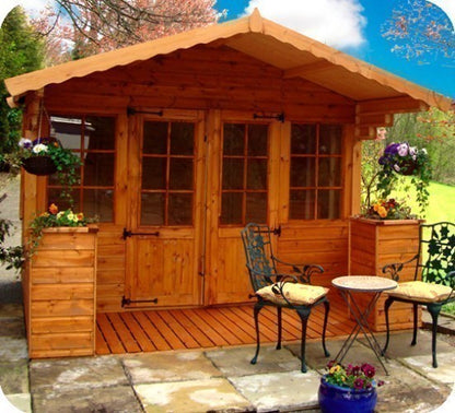 The Chalet  Summerhouse 12' Wide plus 4' Verandah