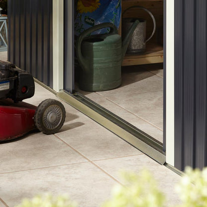 Rowlinson Trentvale Metal Apex Shed 10'x8' - Dark Grey