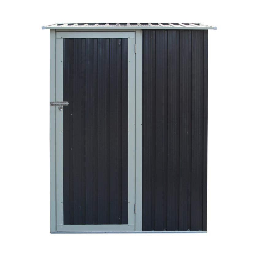 Rowlinson Trentvale Metal Pent Shed 5'x3' - Dark Grey