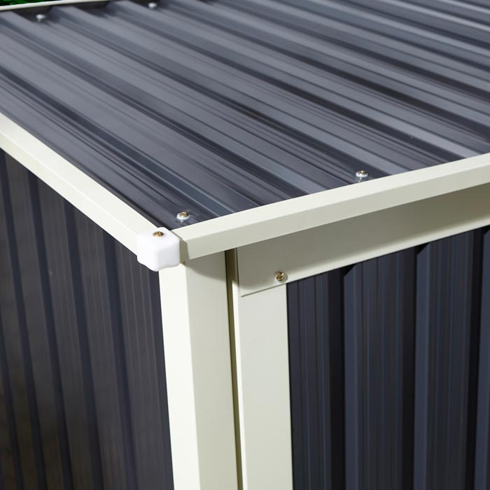 Rowlinson Trentvale Metal Pent Shed 5'x3' - Dark Grey