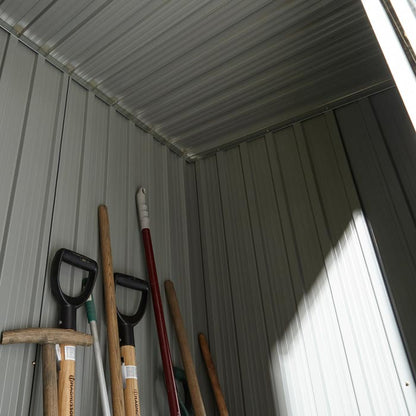 Rowlinson Trentvale Metal Pent Shed 5'x3' - Dark Grey