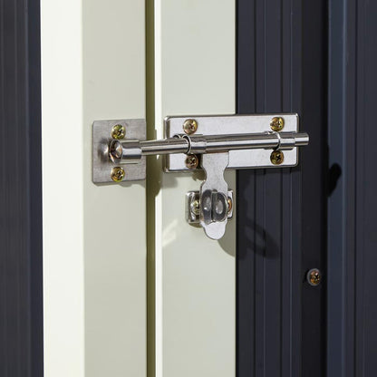 Rowlinson Trentvale Metal Pent Shed 5'x3' - Dark Grey