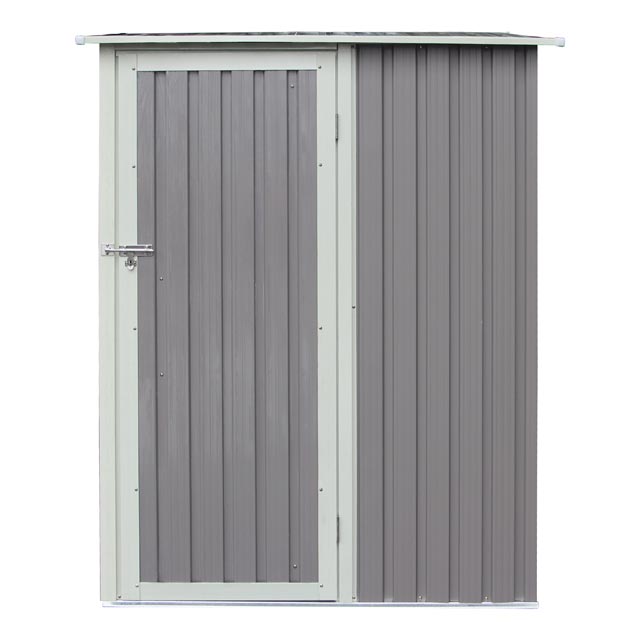 Rowlinson Trentvale Metal Pent Shed 5'x3' - Light Grey