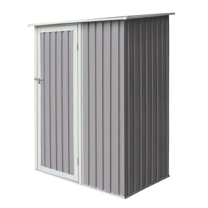 Rowlinson Trentvale Metal Pent Shed 5'x3' - Light Grey