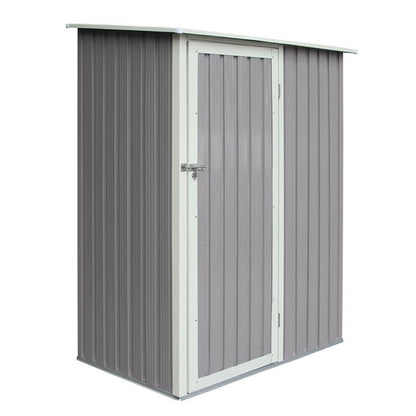 Rowlinson Trentvale Metal Pent Shed 5'x3' - Light Grey