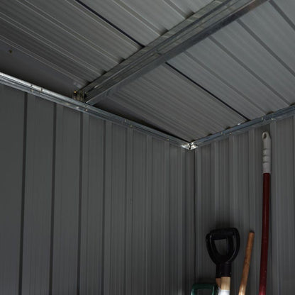 Rowlinson Trentvale Metal Pent Shed 6'x4' - Dark Grey