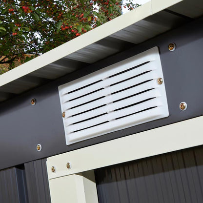 Rowlinson Trentvale Metal Pent Shed 8'x4' - Dark Grey