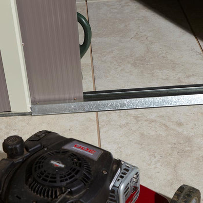 Rowlinson Trentvale Metal Apex Shed 8'x6' - Light Grey