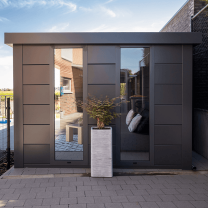 Telluria Luminato Steel Garden Room - 2.4m x 2.4m (8x8ft)