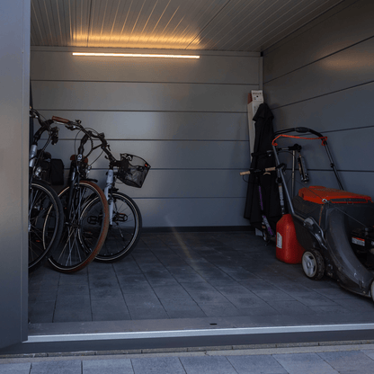 Telluria 13x10ft Eleganto Plus Heavy Duty Steel Shed - 3.9m x 3m