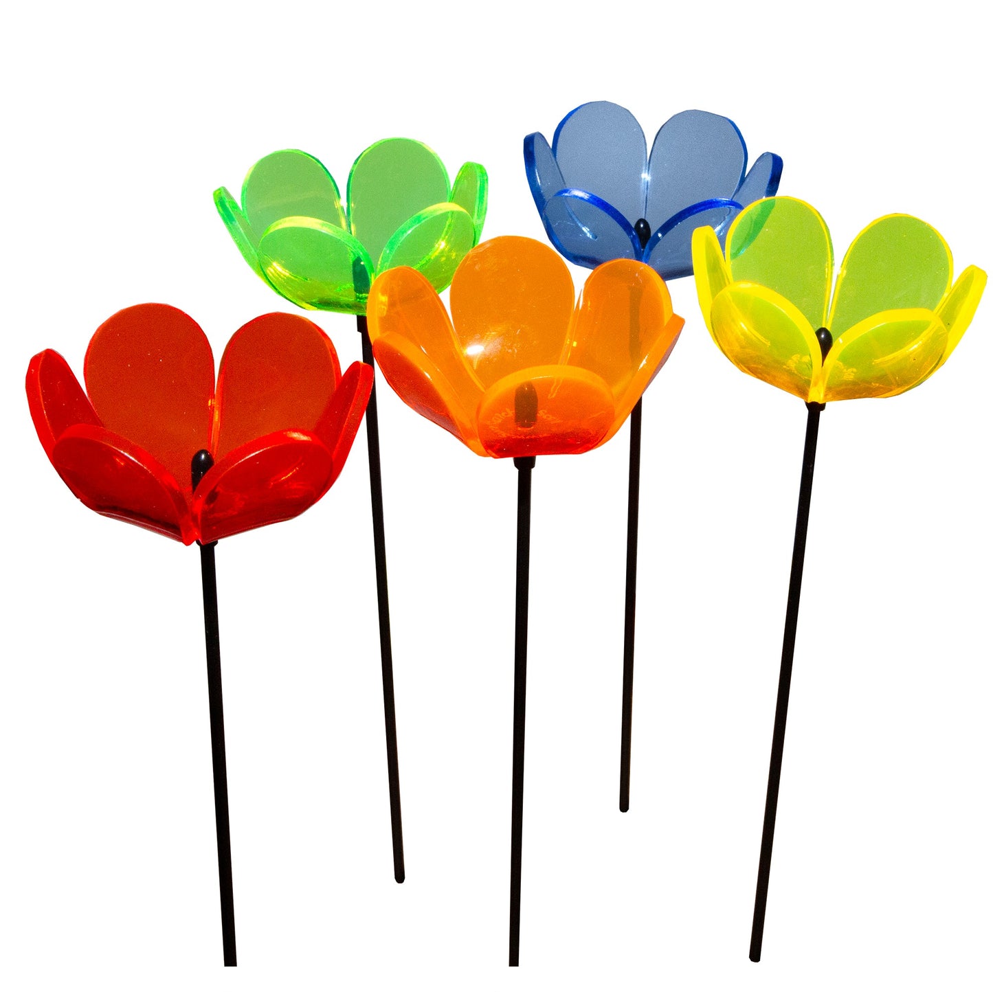 Large SunCatcher Garden Décor Ornament Set of 5 'Tulip'