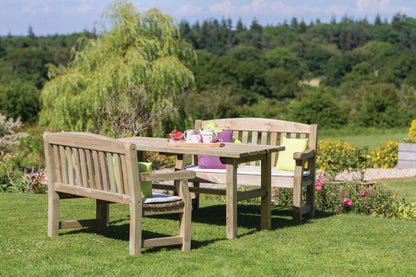 Emily Table & 2 Bench Set