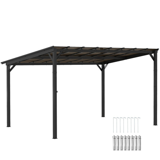 3 x 3(m) Pergola Kit Gazebo with UPF 50+ and Waterproof Polycarbonate Roof