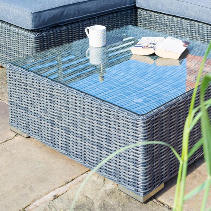 Vienna Lounger Set - Grey Weave