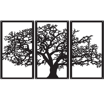 SunCatcher Wall Art Set of Three Panels Tree