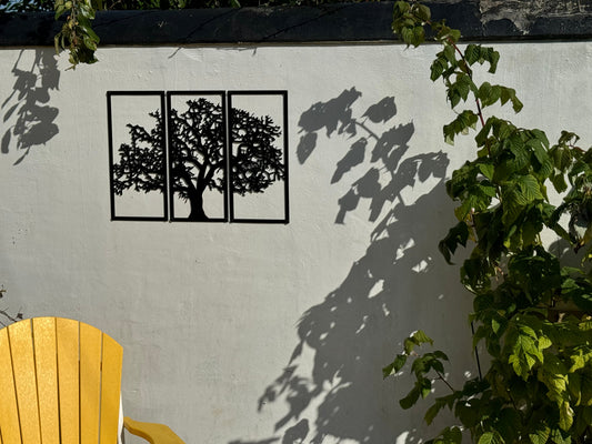 SunCatcher Wall Art Set of Three Panels Tree