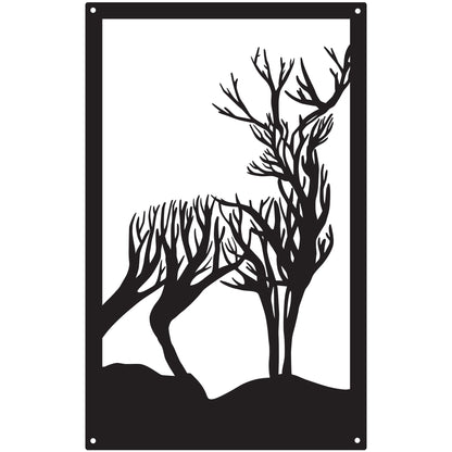 Turning Stag, SunCatcher Wall Art Highland Stag Design