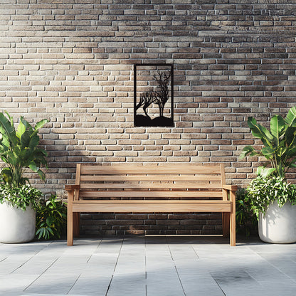 Turning Stag, SunCatcher Wall Art Highland Stag Design