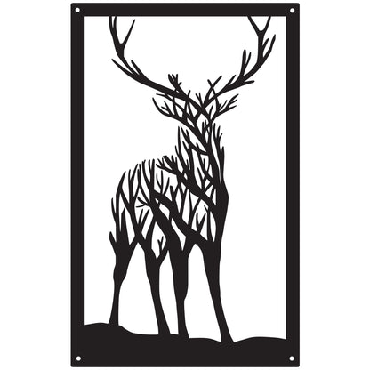 Staring Stag, SunCatcher Wall Art Highland Stag Design