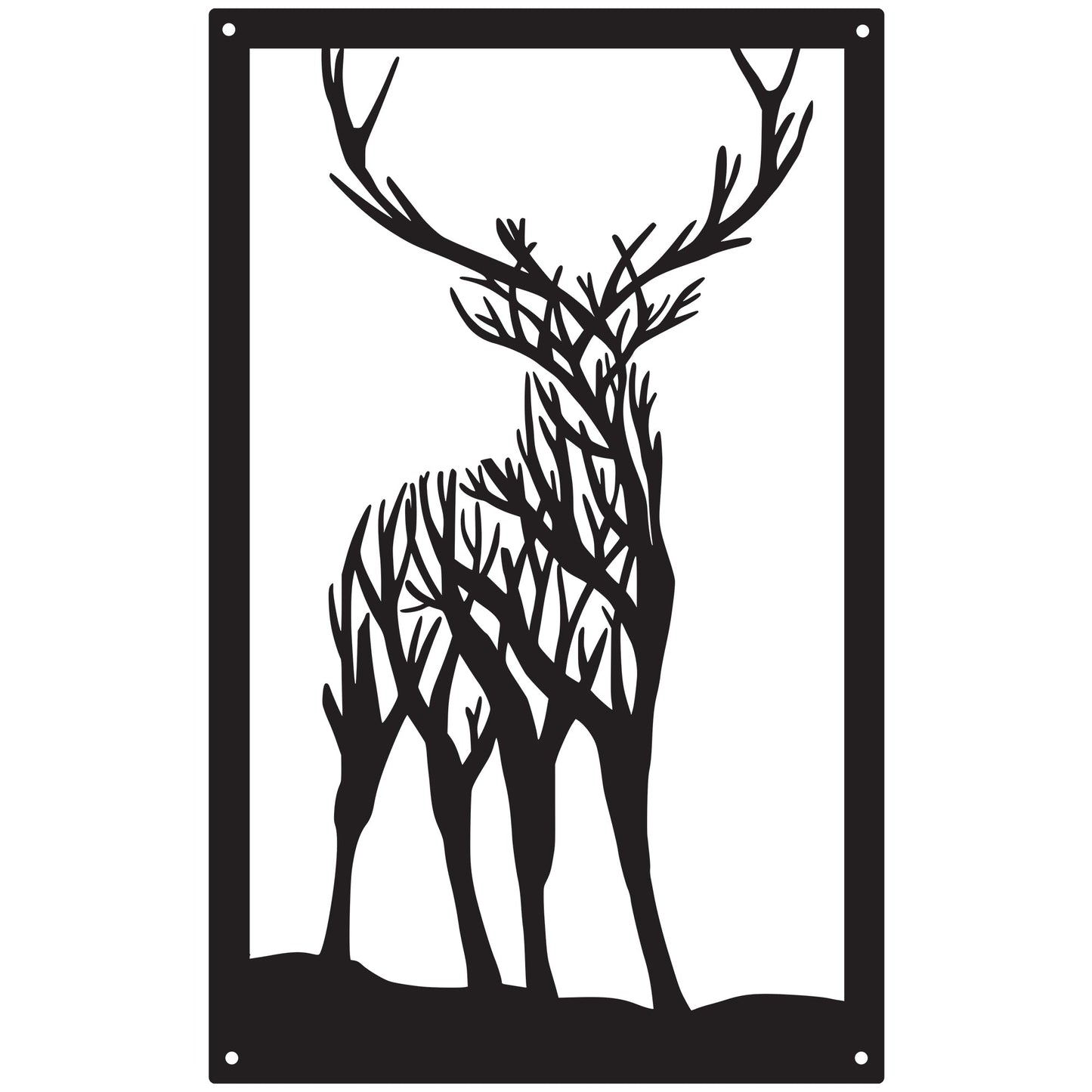 Staring Stag, SunCatcher Wall Art Highland Stag Design
