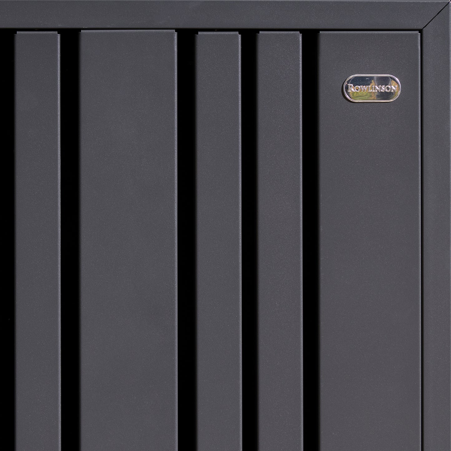 Rowlinson Wimbledon Quadruple Bin Store - Anthracite/Oak