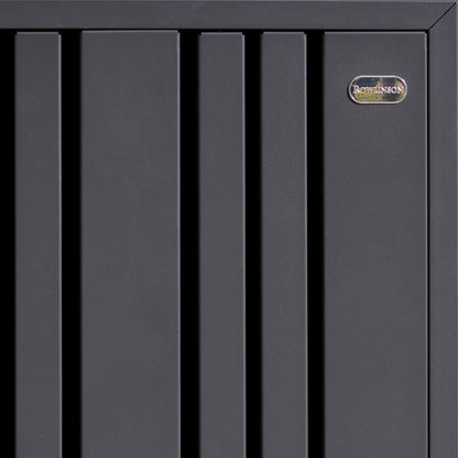Rowlinson Wimbledon Quadruple Bin Store - Anthracite/Oak