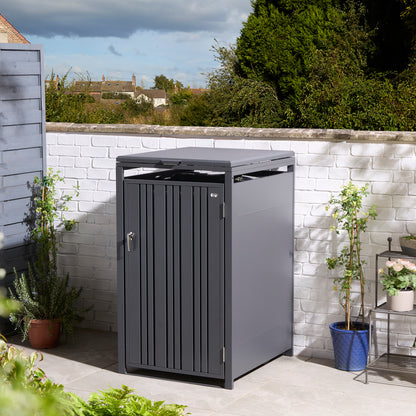 Rowlinson Wimbledon Single Bin Store - Anthracite/Oak
