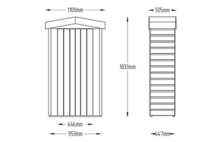 Shiplap Apex Tall Garden Store – Pressure Treated