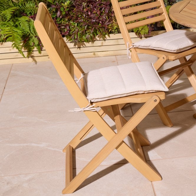 Ashdown Folding 6 Seat Round Dining Set With Cushions