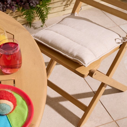 Ashdown Folding 6 Seat Round Dining Set With Cushions