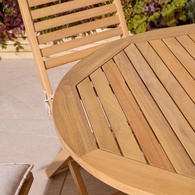 Ashdown Folding 8 Seat Oval Dining Set With Cushions