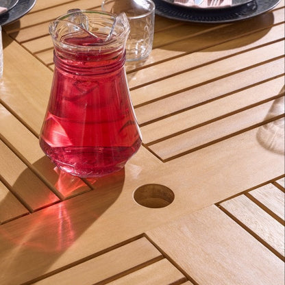 Ashdown Folding 8 Seat Round Dining Set With Cushions