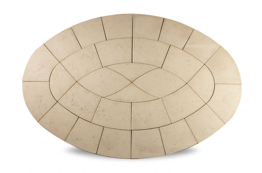 Baroque Oval Kit Limestone* (3200 x 2200mm)