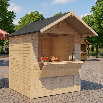 Bertilo Tongue & Groove Market Stall / Kiosk