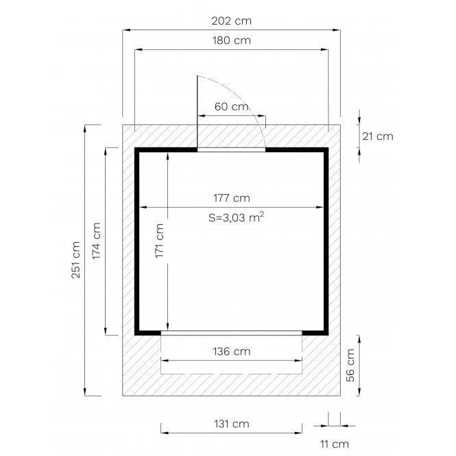 Bertilo Tongue & Groove Market Stall / Kiosk