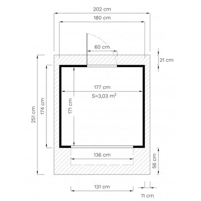 Bertilo Tongue & Groove Market Stall / Kiosk